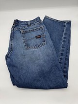 Ariat FR Work M3 Loose Straight Jeans Mens 36x32 Blue Denim Flame Resistant - £18.66 GBP