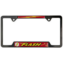 The Flash Open Black License Plate Frame by Elektroplate Black - $36.98