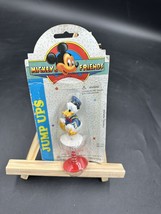 Vintage Disney Mickey’s Stuff For Kids Donald Duck Jump Up Toy red bottom - $9.90