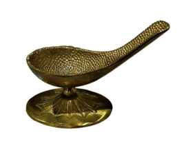 Vintage Brass Pipe Rest Holder Stand Made in Israel 2.5 Inch Man Cave Decor - £18.36 GBP