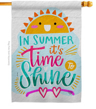 Time To Shine House Flag Fun In The Sun 28 X40 Double-Sided Banner - £29.44 GBP