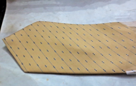 Hermes Paris Men&#39;s 100% Silk Ties Yellow and Blue - $100.00