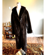 Vtg Alixandre Furs Classic Mink Coat Long Classic Fur Coat  Brown Size 8? - $692.99