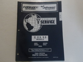 1996 Evinrude Johnson Outboard TS Models 2/ 2.3/ 3.3 Part Catalog Manual... - $11.99