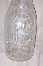 Eich Dairy Co. Chicago, ILL. IL. Embossed Quart Milk Bottle - $56.09