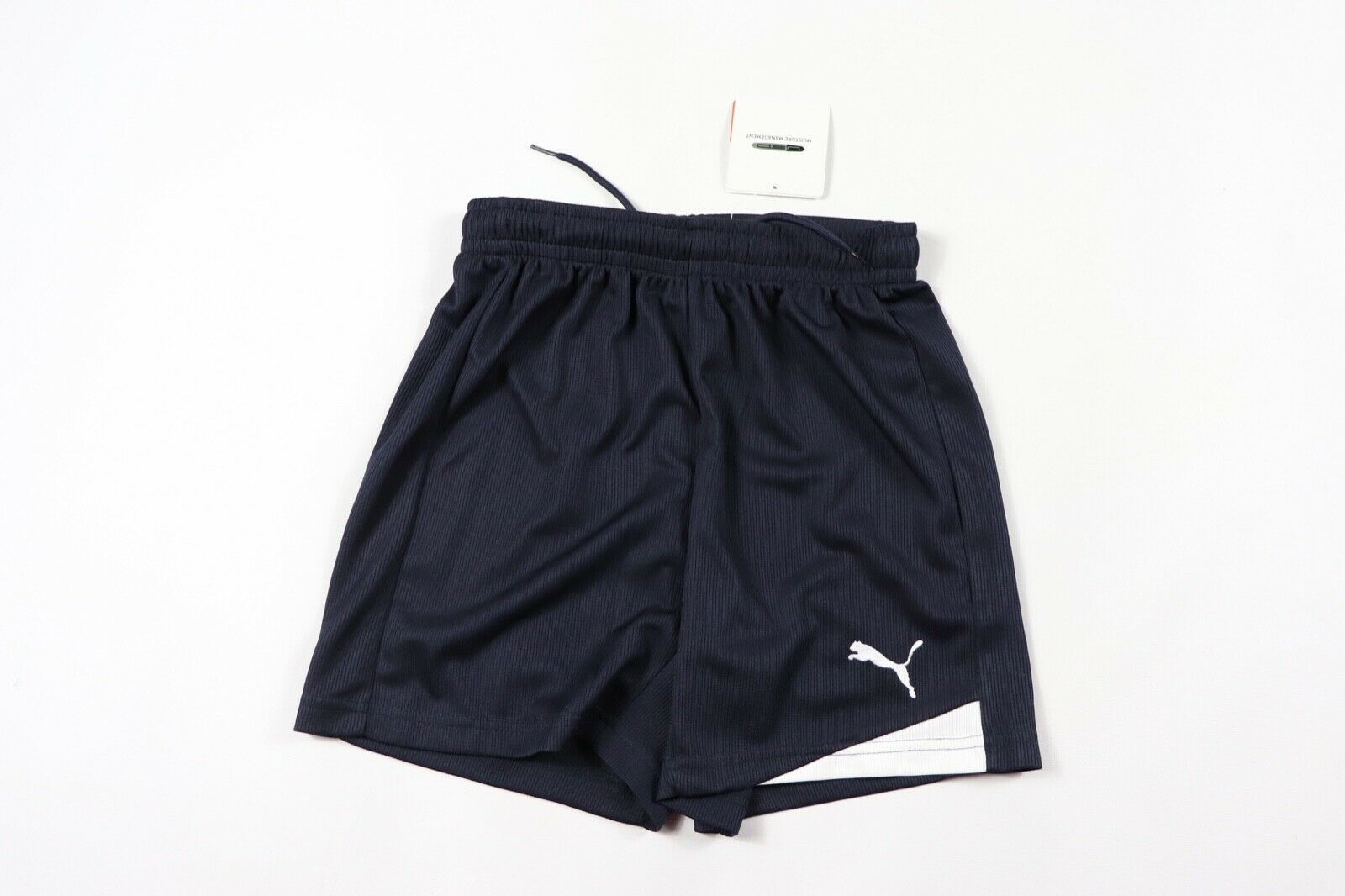 New Puma Youth Medium Esito Athletic Polyester Running Gym Soccer Shorts Blue - $23.71