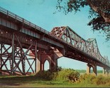 The Mississippi River Bridge Baton Rouge LA Postcard PC576 - $4.99