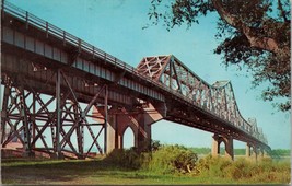 The Mississippi River Bridge Baton Rouge LA Postcard PC576 - $4.99