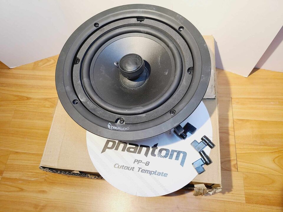 *BENT* TRUAUDIO PHANTOM PP-8 IN-CEILING MOUNTED2-WAY 8 OHMS SPEAKER RMS ... - $69.05