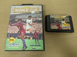 Tecmo World Cup 92 Sega Genesis Cartridge and Case - $26.95