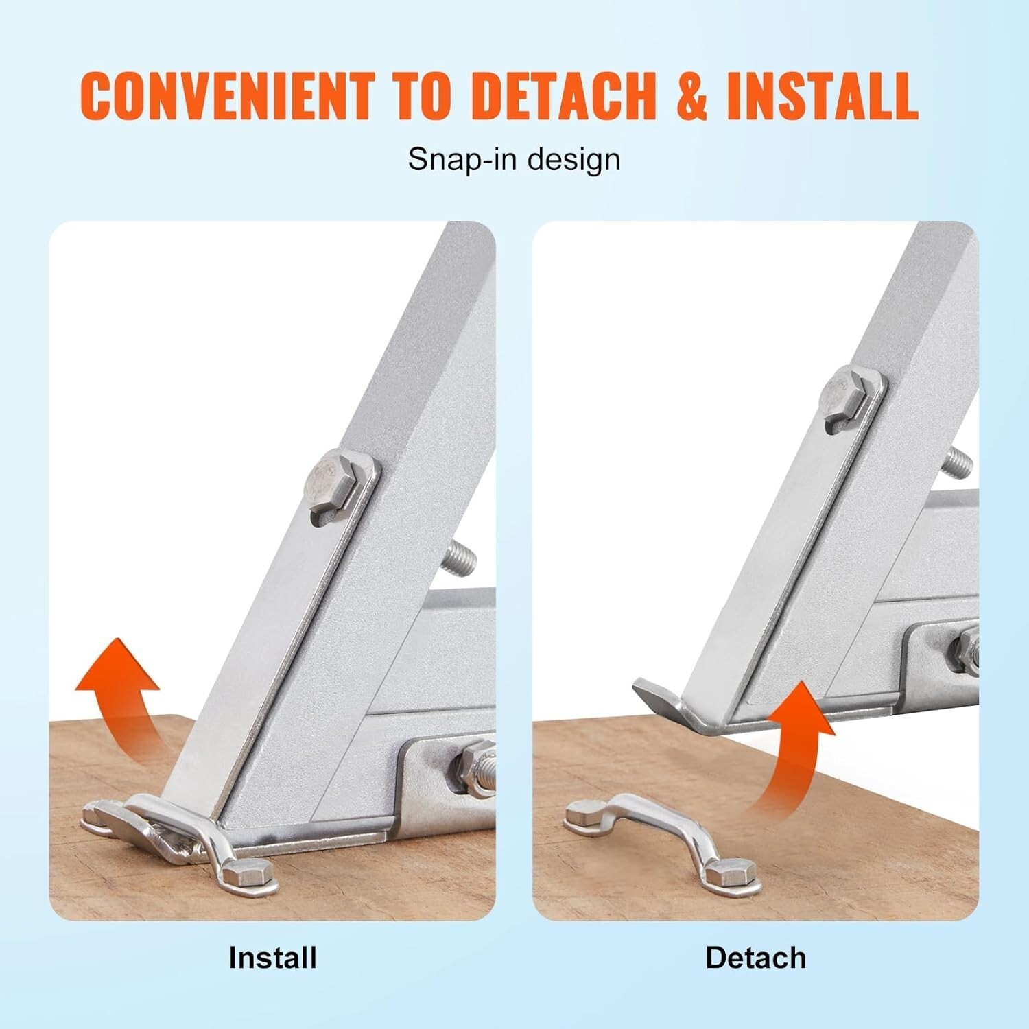 VEVOR Removable Dock Ladder 3 Step 350LB Load Capacity with Nonslip Design Item image 2