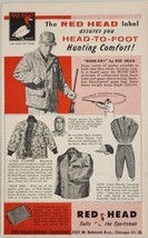 1958 Print Ad Bone Dry by Red Head Hunting Comfort Clothes Chicago,Illinois - $14.38