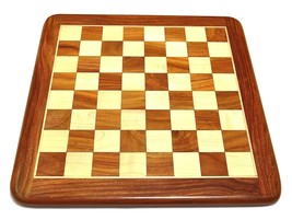 Wooden Chess Board premium Flat Made With Finest Indian Rosewood 21 inches - £89.32 GBP