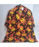 Hawaiian Tropic Sun Button Shirt Floral Tropical Sunscreen Men&#39;s Size XL... - $18.66