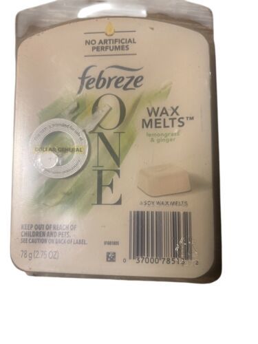 Febreze ONE Wax Melts Freshener Lemongrass &amp; Ginger 6 Ct  Discontinued - $1.43