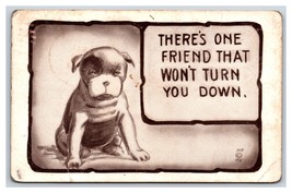 Comic Dog Puppy One Friend Wont Turn You Down Signed H.I.R. DB Postcard R26 - £3.85 GBP