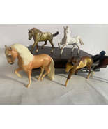 Breyers Reeves brown, tan &amp; white horses foals 3&quot; set of 5 - £48.65 GBP