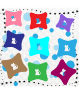Color Pillows 14 Cat-Digital Clipart-Art Clip-Butterfly-Gift Cards-Banne... - $37.17 MXN