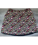 LOFT Women&#39;s Pull On Skirt Black with Multicolor Floral Pockets L - $177.29 MXN