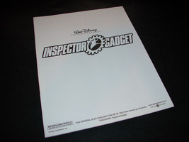 1999 INSPECTOR GADGET Movie Press Kit Production Notes Handbook - £9.47 GBP