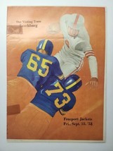 1953 Freeport PA vs Leechburg Blue Devils PA High School Football Progra... - £9.43 GBP