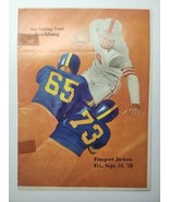 1953 Freeport PA vs Leechburg Blue Devils PA High School Football Progra... - £9.42 GBP