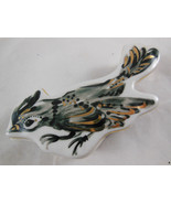 Roadrunner Trinket porcelain ceramic Dish with Gold Trim  2&quot; X 5&quot; - $130.76 MXN