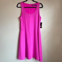 Lauren Ralph Lauren Black Label Midi Dress Sz 12 Petite Pink Sleeveless ... - $54.99