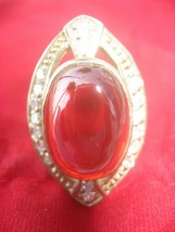 Holy Blessed Red Naga Eye Magic Silver Ring Top Talisman Luck Life Thai ... - £21.62 GBP