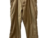 Wrangler Mens 42x30 Fleece Lined Workman Canvas Work Pants Khaki Outdoor - $18.03