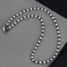 Handwoven Sterling Silver Beaded Necklace,S925 Choker Necklace,Vintage Choker - £25.95 GBP+