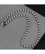 Handwoven Sterling Silver Beaded Necklace,S925 Choker Necklace,Vintage C... - £26.28 GBP+
