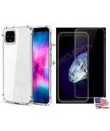 Soft Clear TPU Case For Google Pixel 4 4XL XL Air Armor Corner 9H Tempered Glass - $3.98 - $9.98