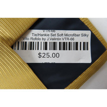 Men's Tie/Hankie Set Soft Microfiber Silky Vito Rofolo by J.Valintin VTR-66 image 3