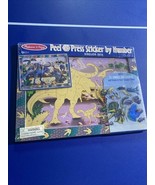 melissa &amp; doug peel &amp; press sticker by number dinosaur dusk 4007 NEW - $29.69