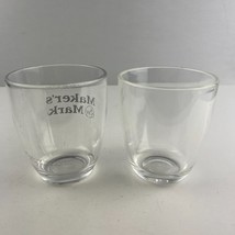 Makers Mark Clear Plastic Branded Rock&#39;s Two Glass Set - £11.67 GBP