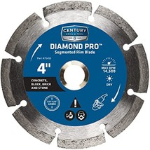 Century Drill &amp; Tool 75453 Diamond Segmented Rim Blade, 4&quot; - $26.27