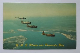 Postcard Four types of planes from the US Naval Air Station Pensacola Florida - £9.57 GBP