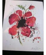 Park West Art Abstract Poppy By Dominic Pangborn with Certificate Of Aut... - £7.81 GBP