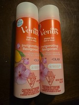 2 Gillette Venus Invigorating Mango &amp; Hibiscus Shave Gel Women&#39;s 7 oz (B... - £12.11 GBP