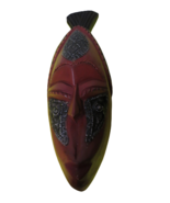 Indonesian Wooden Tribal Mask Hand Carved Wall Hanging Decor 17.5&quot;T - $34.65