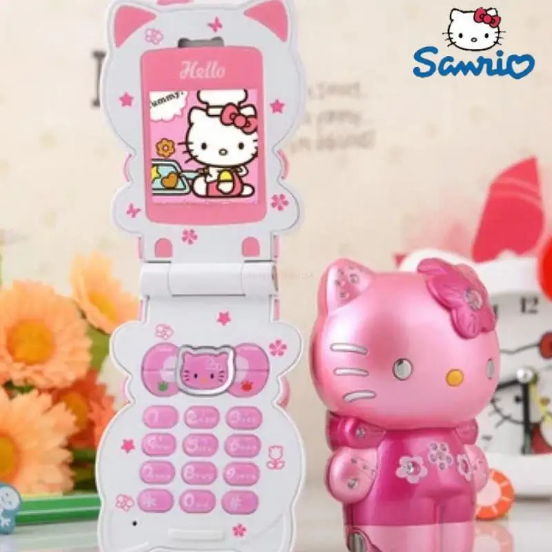 Limited Edition Sanrio Foldable Phone HelloKitty Anime Peripheral Call Function - £15.55 GBP+