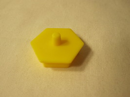 1990 MB Travel Games - Perfection game piece: Yellow Puzzle Shape #1 - £1.18 GBP