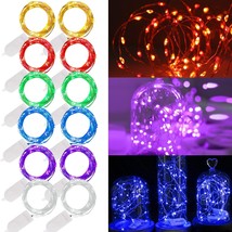 12 Pack Fairy Lights Battery Operated (Included), 6.5Ft 20 Led Mini String Light - £15.16 GBP