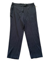 Womens Allison Daley 18W Pants Gray Pockets Comfort Waist Slacks 2 Button  - $18.48