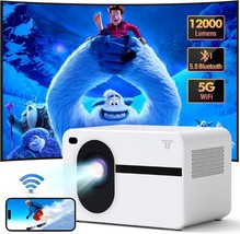 Projector With Wifi And Bluetooth, Native 1080P 12000L Outdoor Portable,... - $83.95