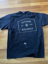 Roslindale Boston Mass Mens Shirt Size XL Black City Lab Rare Dorchester  - $16.78