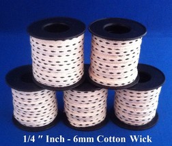 6mm - 1/4 ″ Inch Oil Lamp Wick FREE Shipping Worldwide FREE Burner Cleaner - $13.70