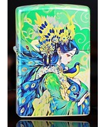 Gorgeous Rare Multi Sided Peacock Princess Zippo - €102,78 EUR