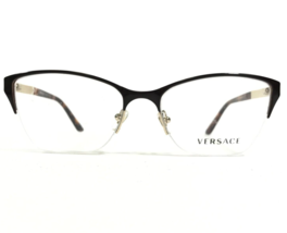 Versace Eyeglasses Frames MOD.1218 1344 Brown Tortoise Gold Cat Eye 53-17-140 - £96.99 GBP